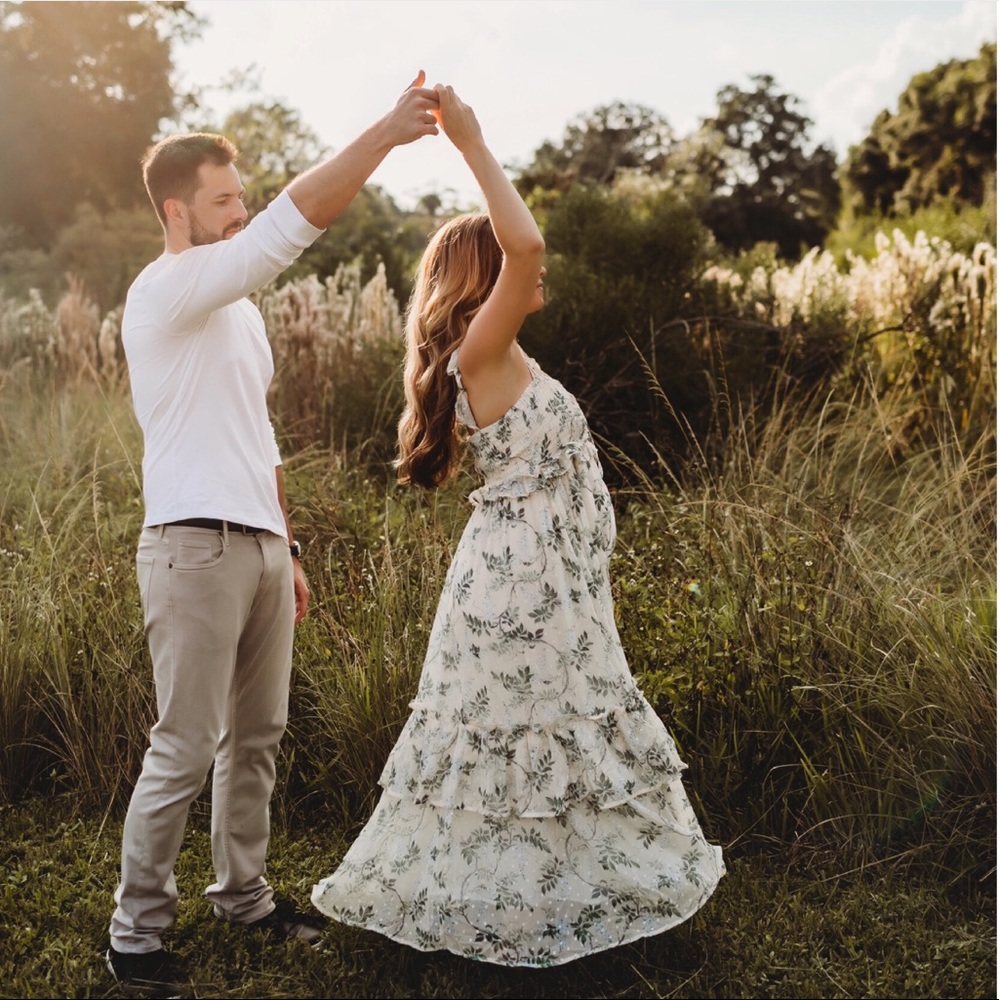 Smocked Ruffled Maxi Dress